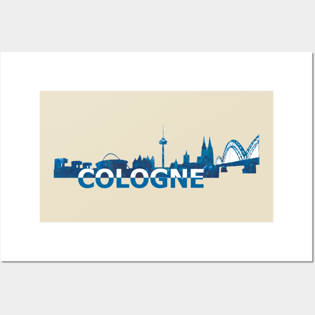 Cologne Skyline Wall Art by artshop77